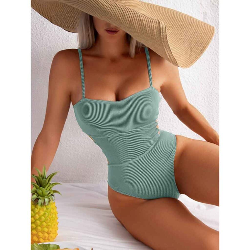 ⁦בגד ים שלם Monokini- סופיה⁩ – תמונה ⁦2⁩