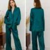 ⁦חליפת שני חלקים אופנתית שרוול ארוך Loose- גרייס⁩ – תמונה ⁦5⁩