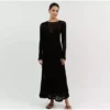 ⁦שמלת מקסי חוף סרוגה- ברתה⁩ – תמונה ⁦3⁩