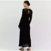 ⁦שמלת מקסי חוף סרוגה- ברתה⁩ – תמונה ⁦6⁩