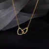 ⁦שרשראות לב בתוך לב - נאיה (משלוח חינם)⁩ – תמונה ⁦2⁩