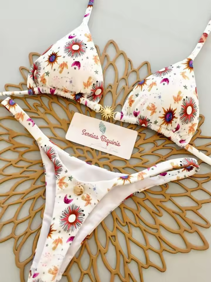 ביקיני בצבע אחיד מפוצל (משלוח חינם)