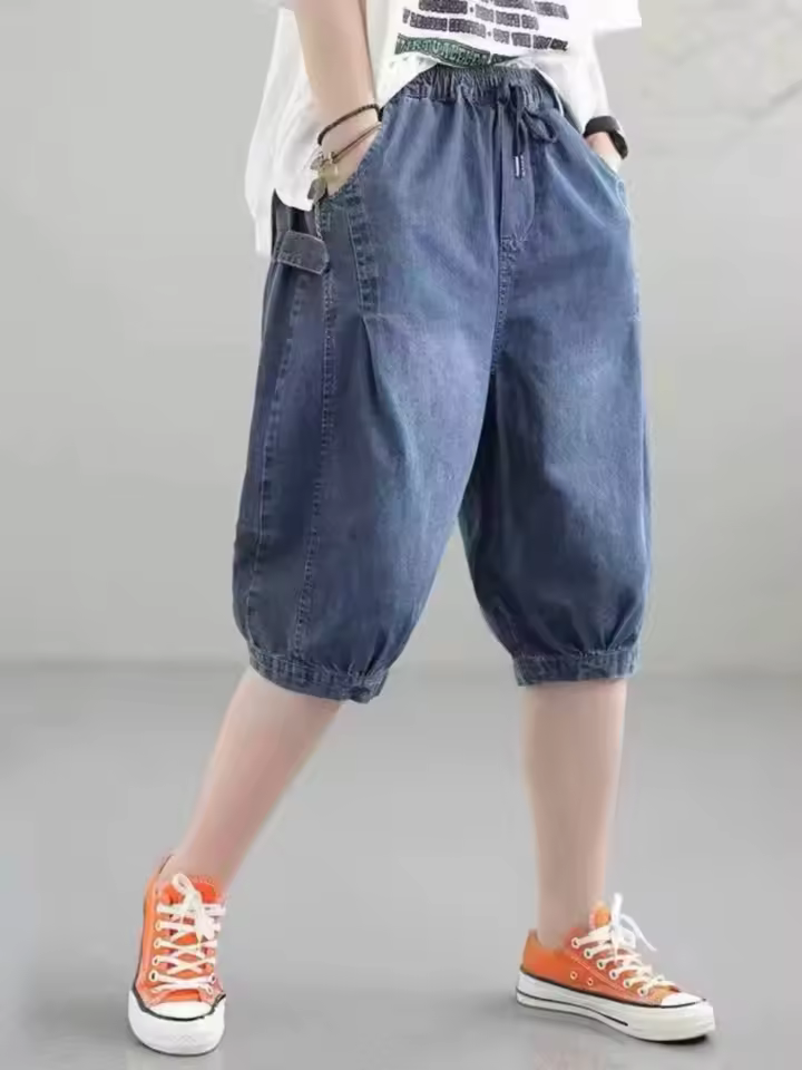 ג'ינס רחב גזרה ישרה רופפת לנשים (משלוח חינם)