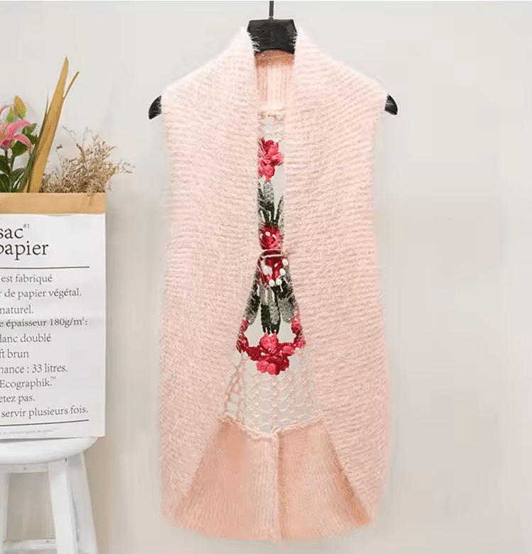 סוודרים סרוגים ללא שרוולים לנשים (משלוח חינם)