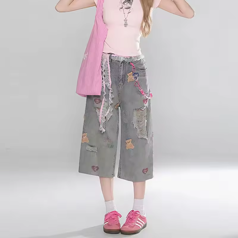 ג'ינס קצר לנשים (משלוח חינם)