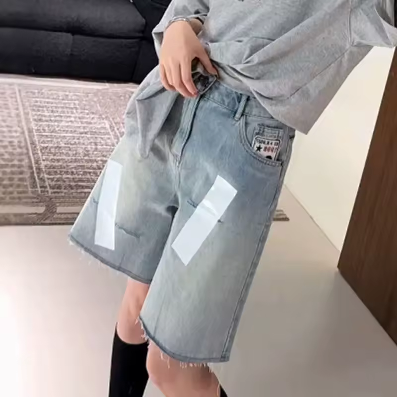 מכנסי ג'ינס רחבים בגזרה גבוהה לנשים (משלוח חינם)