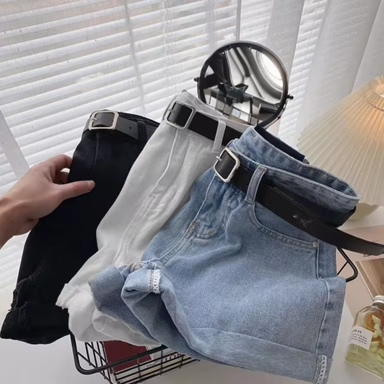 מכנסי ג'ינס בגזרה גבוהה לנשים (משלוח חינם)