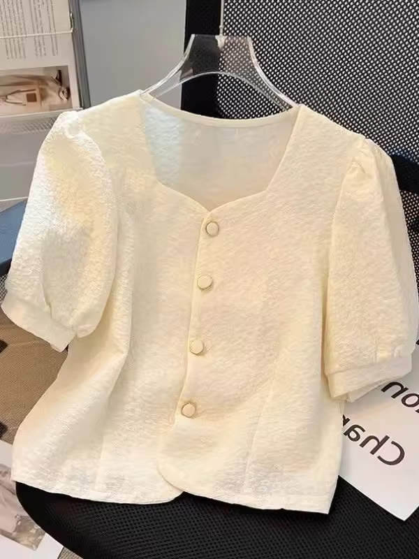 קרדיגן פתוח עם צווארון מרובע וגזרה רופפת לנשים (משלוח חינם)