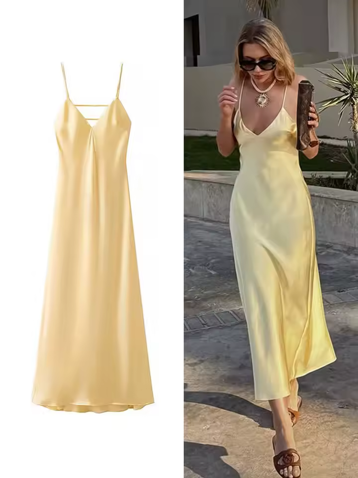 שמלת נשים אלגנטית ללא שרוולים (משלוח חינם)