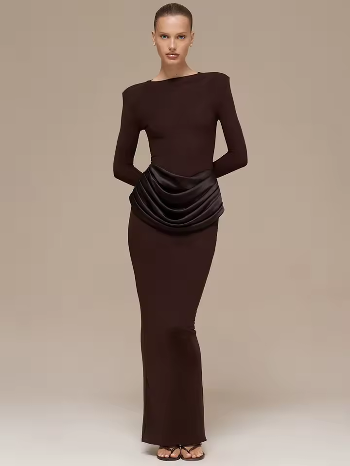 שמלת מקסי מבד נושם, נוחה ואיכותית לנשים (משלוח חינם)