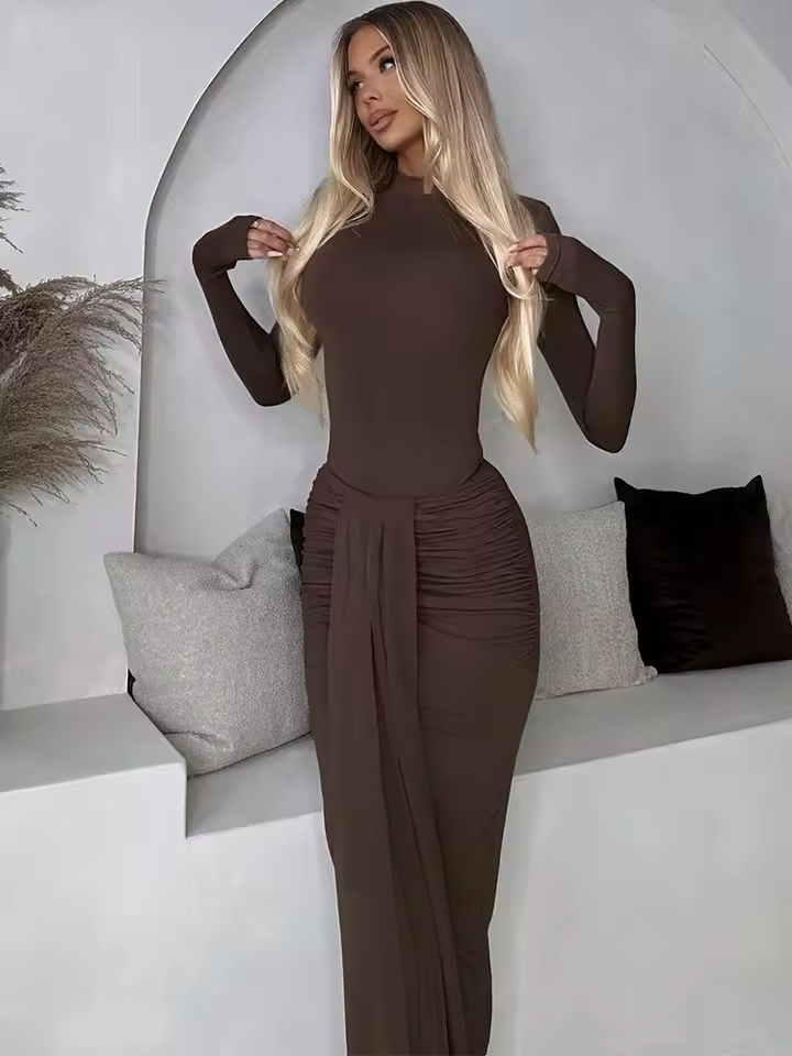 שמלה ארוכה אלגנטית ונוחה לנשים (משלוח חינם)